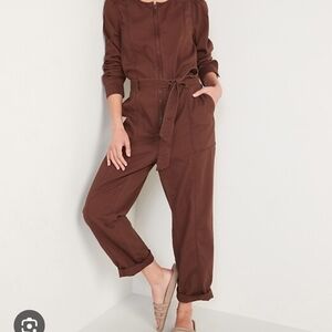 Old Navy Chocolate Brown Jumpsuit